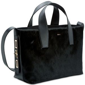 DKNY Peggy Medium Calf Hair Leather Tote Bag